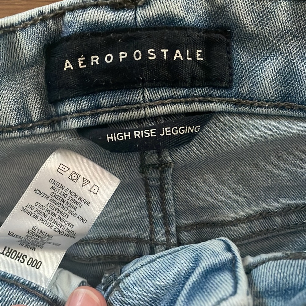 Aeropostal high rise jeggings, size short 000